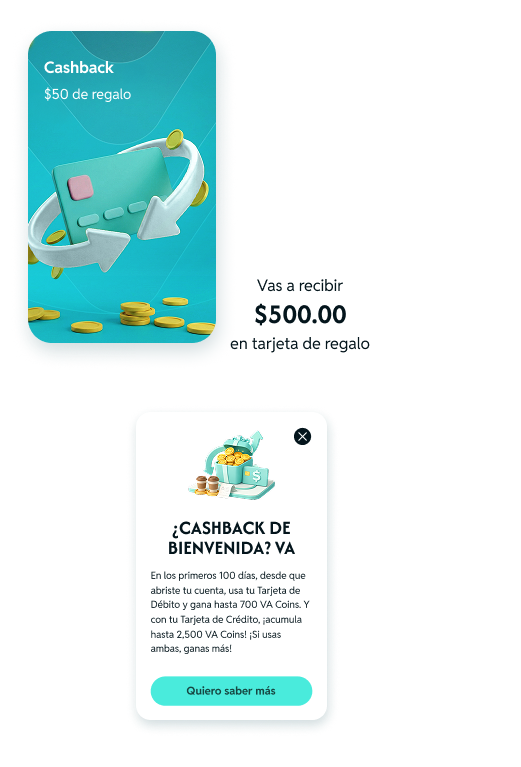 Beneficios, compras, puntos, saldo, ATM